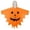 Orange-2, variant on JAJAHO Kids Halloween Capes Boys Girls Pumpkin Face Cloak Hoodies Party Accessories 4-12Y