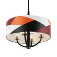 thumbnail image 2 of Varaluz Patchwork 4-Lt Pendant - Black/Satin Brass/Patchwork, 2 of 7