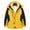 Yellow, variant on AOOCHASLIY 2023 Men Fall Coat Unisex Long-sleeved Hooded Windproof Waterproof Thickened Outdoor Sports with Pockets Zipper Warm Jacket