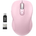 thumbnail image 1 of WisFox 2.4G Wireless  for Laptop, Ergonomic Computer  with USB Receiver and 3 Adjustable Levels, 6 Button Wireless Mice for Windows  PC Notebook (Grey), 1 of 8
