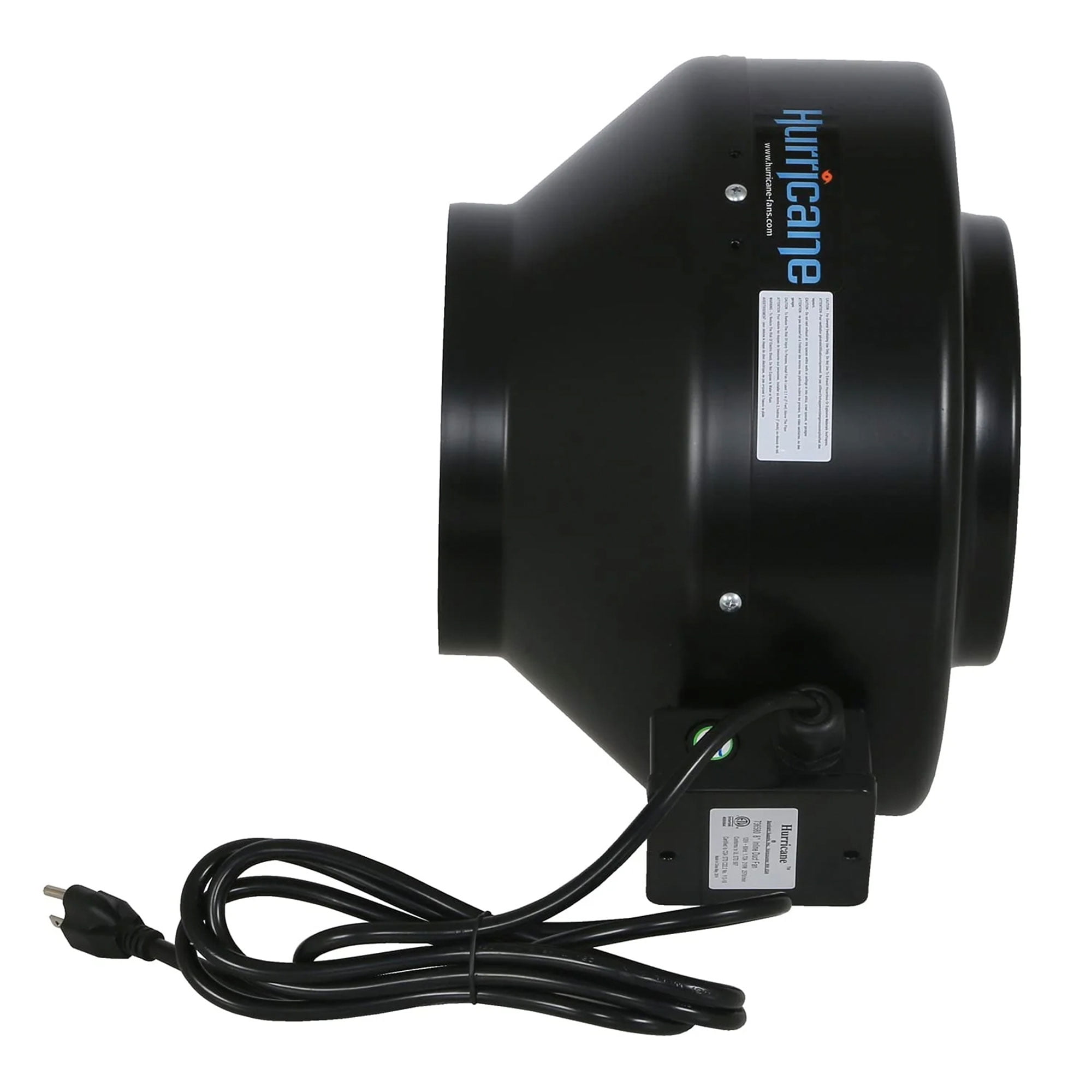 Hurricane 8" Commercial Grade Inline Wall Fan For Ventilation Use (2 Pack)
