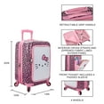 thumbnail image 2 of Hello Kitty Valise Rigide à Roulettes 20 Pouces avec Visage et Nœud, 2 of 7