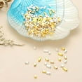 thumbnail image 6 of Uxcell 8x3mm Filled Spacer Beads, 50Pcs Metal Smooth Faceted Tube Tiny Loose Beads for Bracelet, 18K Gold, 6 of 6