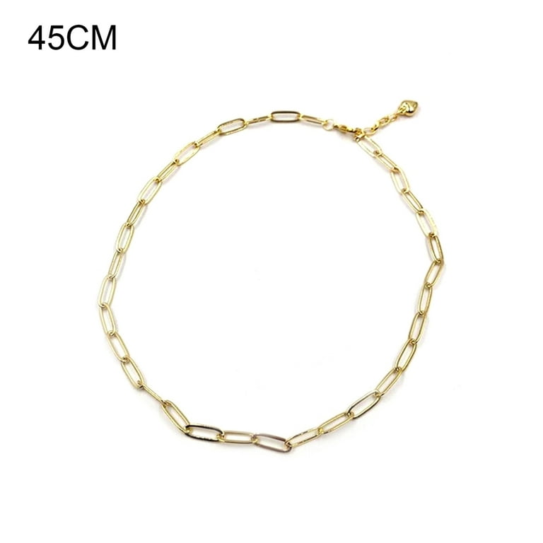 Fashion Gold Color Chain Necklaces For Women Copper Necklace With
