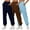 Blue, variant on BiZtdJrK 3 Pack Women's Lounge Pants Elastic Waist Solid Sweatpants Athletic Workout Baggy Joggers with Pockets Black S