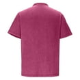 thumbnail image 6 of LODIENY Men's Polo Shirts Collared Short Sleeve Distressed Washed Button T-Shirt Athletic Golf Shirts Casual Vintage Basic Workout Tee Tops Pink XXXL, 6 of 7