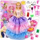 thumbnail image 2 of Conjunto de muñecas Barbie, caja de regalos, vestido de novia de princesa para niñas, juguetes para niños (X5), 2 of 5