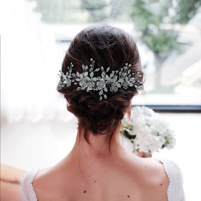 Wedding Hair Comb Clip Bridal Crystal Wedding Hair  display picture 3