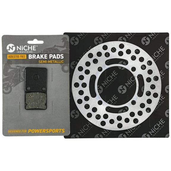 Niche Rear Right Brake Rotor Pad Kit for Kawasaki Suzuki 43082-0043 59100-38870 MK1006753