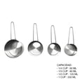thumbnail image 2 of Set de Tazas Medidoras Mainstays Acero Inoxidable 4 Piezas, 2 of 4
