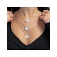 thumbnail image 7 of 1.77Cttw Pave Set Round Cut Diamond Flower Pendant Necklace 18K Rose Gold, 7 of 7