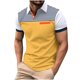 thumbnail image 2 of Blusa y camisa de manga corta con cuello vuelto para hombre, estilo casual, con solapa y botones, de poliéster., 2 of 3