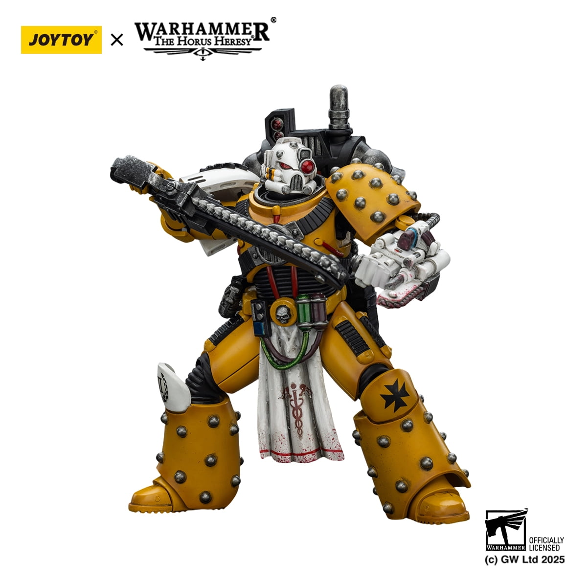 [IN STOCK] JOYTOY Warhammer 40K 1/18 Action Figures Imperial Fists Legion Apothecary Anime Military Model Toys Collectible