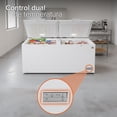 thumbnail image 3 of White-Westinghouse  Congelador Horizontal 25 Pies 708 Litros  Control Dual de Temperatura  Luz Interior  Cerradura con Llave  Alta Capacidad  Modelo WWCCF25708LHWDD, 3 of 7