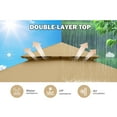 thumbnail image 4 of MASTERCANOPY 10 x 12ft Patio Gazebo with Double Roof and Mesh Walls, Beige, 4 of 8