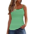 thumbnail image 2 of Womens Tank Tops Striped Printing Round Neck Sleeveless Suspender Camisole Tank Summer Clothes, 2 of 6