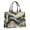 Gray And Gold, variant on Large Capacity Tote Bag,Gray and Gold Marble Golden Lines Pattern Handbag Fashion Luxury Tote Bag,15.7"x13"x 5.1" Inches,Laptop Compatible