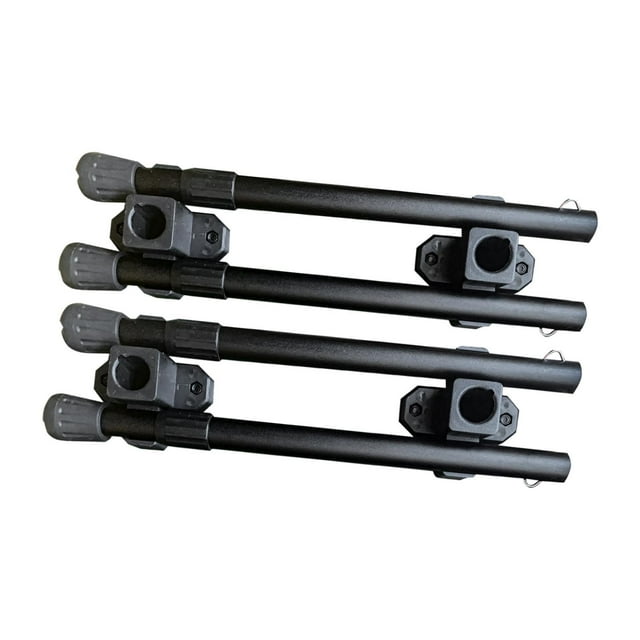 4 Piezas de Soportes para Mesa de Camping, Patas de Taburete Portátiles, Ahorradoras de Espacio, Ligeras, Piezas de Patas de Mesa Plegables para Barba Estirar