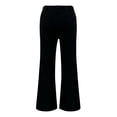 thumbnail image 5 of Flare Leg Jeans for Women, Audhol Women's Flare Bell Bottom Jeans Mid-High Waisted Stretch Wide Leg Denim Pants Bootcut Jeans for Women Black L, 5 of 6