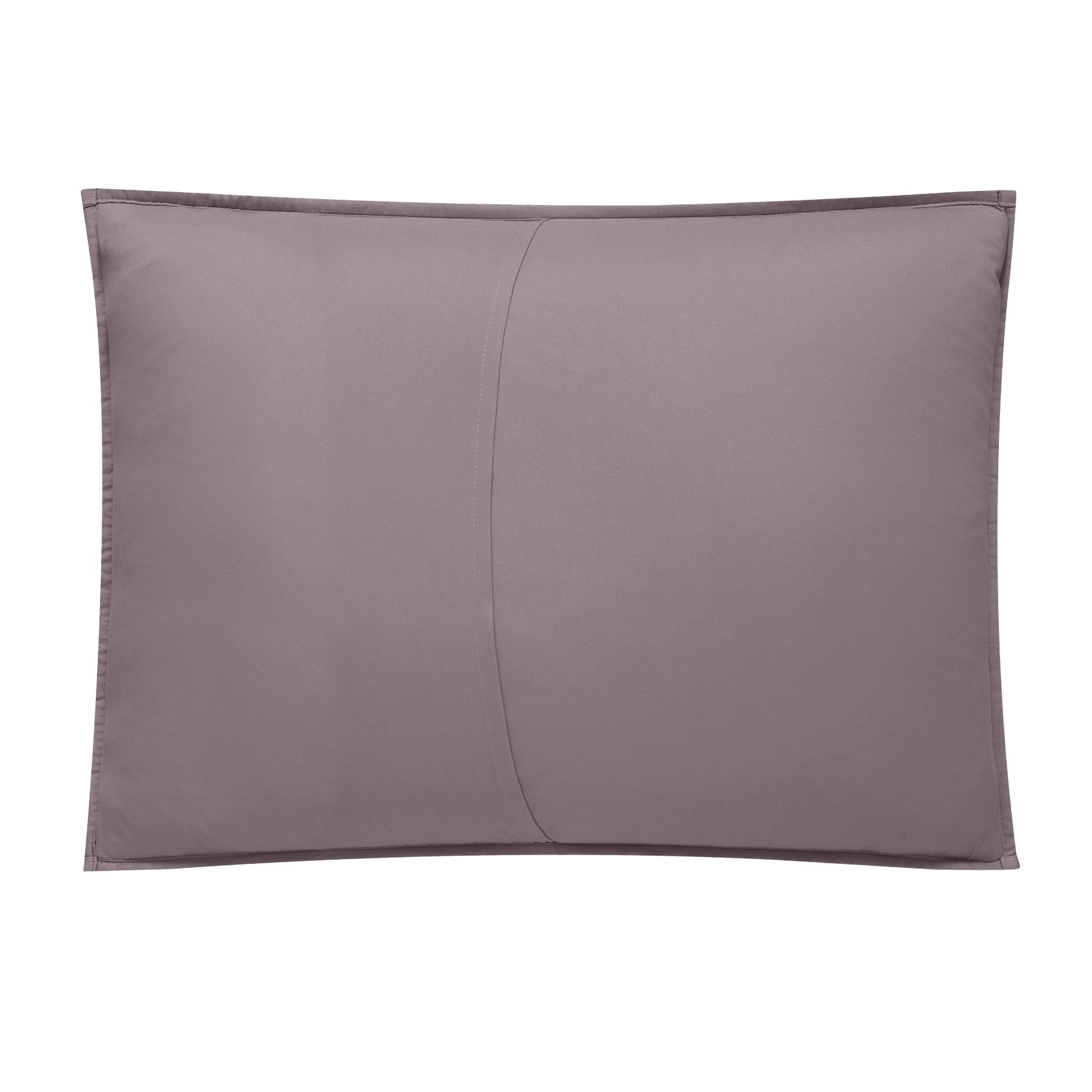 Mainstays Botanical Floral Stitched Pillow Sham, Standard, Light Purple, 1 Pack
