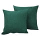 thumbnail image 1 of Fundas de almohada de lino para sofá, cojín de decoración del hogar, cómodo, transpirable, multicolor 45*45cm, verde, 1 of 5