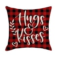 thumbnail image 2 of Liquidation! Panxico Décorations de la Saint-Valentin, Coussins de la Saint-Valentin, Série à Carreaux Rouges Coussin Imprimé en Lin pour la Saint-Valentin, Appuyez sur une Atmosphère Festive 1 Pcs, Décor de la Saint-Valentin, Coussins à Lancer, 2 of 6
