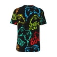 thumbnail image 3 of Balery Play Game Start Baseball Jersey for Men Casual Button Down Shirts Short Sleeve Active Team Sports Uniform-X-Large, 3 of 9