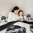 thumbnail image 5 of Manfei Ice Hockey Full Size Comforter Sets for Teens, Modern Sports Player Bedding Comforter Set, Eat Sleep Reversible Bedding Sets, Super Cozy Room Decor, 3-Piece, 5 of 8