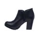 thumbnail image 3 of Botín Para Mujer Tipo Piel Negro Con Tacón Ancho Lisos Básicos 088D4Z negro 25 Incógnita 088D4Z, 3 of 7