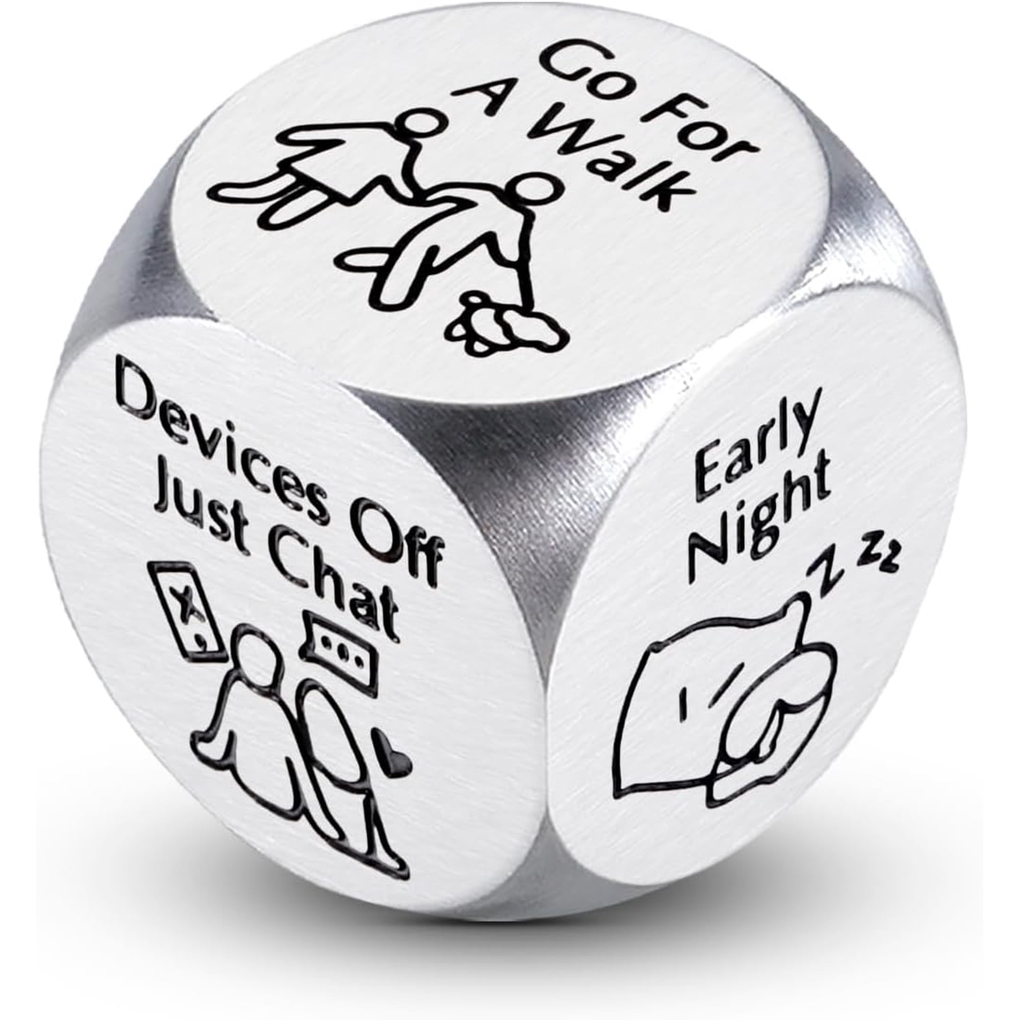 Bachelor Party Favors Santa Swap Gift Exchange Dice Stocking Stuffers for Men Him Husband 11th Anniversary Steel Gifts for Couples, Date Night Ideas Dice, Wedding Registry Gift Birthday for Boyfriend