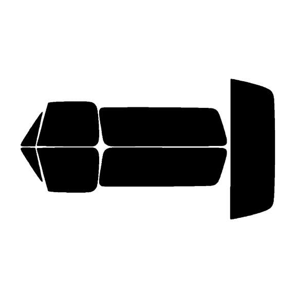 Haiy Co - PreCut 2Ply 05% Window Tint Film Kit For 1972-1990 Chevrolet Blazer 2Door -Side+Rear Window