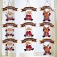 thumbnail image 4 of Gibobby Adornos y colgantes navideños Trillizo navideño Puerta de la muñeca Etiqueta colgante Tienda Interior Ventana Tienda Escena Decoración de nieve Colgantes(C), 4 of 5