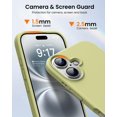 thumbnail image 3 of KOMI Designed for iPhone 16 Case,Shockproof Liquid Silicone Protective Phone Case with Soft Anti-Scratch Microfiber Lining Ultra Slim Drop Protection Phone Cover 6.1 inch Cream Yellow, 3 of 5