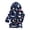 Dark Blue, variant on Kids Little Boys Girls Cartoon Hooded Bathrobe Toddler Robe Pajamas Sleepwear(Dark Gray,6-7 Years)