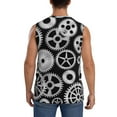thumbnail image 4 of Balery Metallic Gears Camisetas sin mangas para hombre, absorbe la humedad y protege contra el mal olor.-XX-Large, 4 of 7