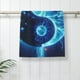 thumbnail image 5 of Fotbe Blue Yin And Yang Toalla Premium con Patrón, Toalla de Microfibra de Secado Rápido, Ligera y Altamente Absorbente (27.5x16in), Ideal para Uso Diario, 5 of 6