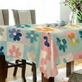 thumbnail image 5 of Yayeee Tablecloths 54" x 54" Rectangle Wrinkle Resistant Party Table Cover, Green Floral, 5 of 8