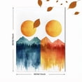 thumbnail image 3 of Qisvanset Framed Canvas Wall Art, 12x16 Inch Sunshine Rainbow Boho Kids Nursery Wall Art, 3 of 5