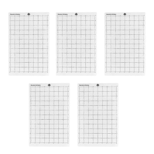5Pcs Standard Grip Cutting Mat Adhesive Cut Pad Replacement Non Slip Grid for Silhouette Cameo
