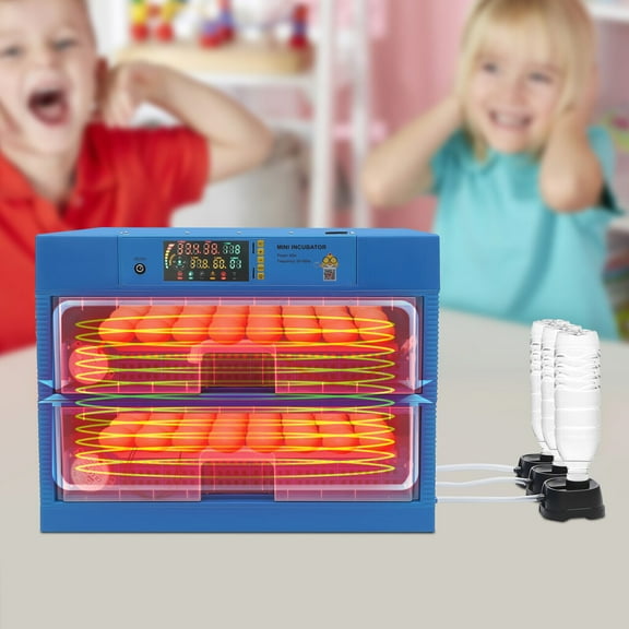 Digital Poultry Egg Incubator Hatcher Machine LED Display Purpose Incubator 80W