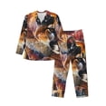 thumbnail image 1 of Balery Abstract Lion Painting Pijama para Hombre de Dos Piezas con Manga Larga, Conjunto de Dormir y Descanso Suave con Bolsillos-X-Large, 1 of 5