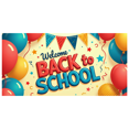 thumbnail image 3 of Welcome Back to School Banner Colorful Decorations Backdrop Background for Classroom Party Supplies Photography Props School Event Decor, 3 of 4