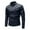 w93# Blue130, variant on Wuxian Mens Casual Leather Jacket Slim Fit Full Zip Up Stand Collar Long Sleeve Lightweight Motorcycle Style Outerwear Coat With Pockets Stylish Cozy Streetwear,Black,L