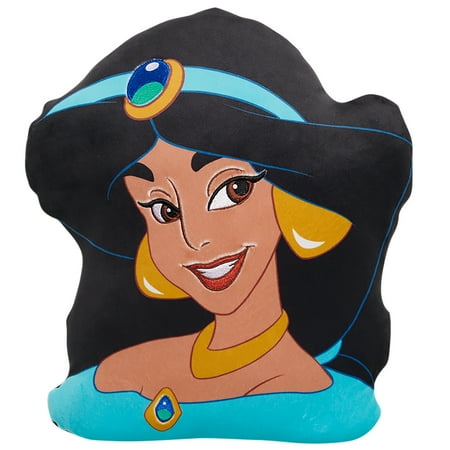 Just Play Disney Princess Character Heads Plush Jasmine, Kids Toys for Ages 3 up