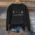 thumbnail image 2 of Womens Christmas Tree Print Sweatshirts Round Neck Tops Long Sleeve Blouses Comfort Casual Relaxed Fit Pullover Sweater Blouses Fall Fashion Outfits 2025 Christmas Fleece Teen Girls Christmas Clothes, 2 of 7