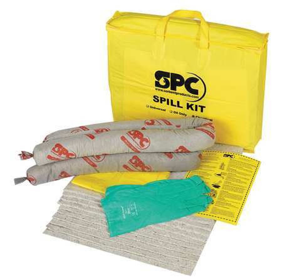 BRADY SPC ABSORBENTS SKRPP Spill Kit, Universal, Yellow