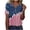 A287 Light Blue, variant on Mifsaly Independence Day Tops for Women 4Th Of July Cotton T-Shirt Henley V Neck Button Closure Short Sleeve Shirt Patriotic Stars and Stripes Print Loose Fit Flowy Top M
