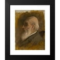 thumbnail image 2 of Ladislav Mednyánszky 15x18 Black Modern Framed Museum Art Print Titled - Painter's Father Profile with Pince-Nez (1890-1895), 2 of 5