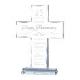 thumbnail image 1 of Regalos de 25 aniversario de boda de Glass Cross YWHL para pareja, 1 of 6
