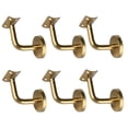 thumbnail image 3 of Xingzhi 6Pcs Hand Rail Brackets for Stairs Hand Railing Building Banister Support Arc Support Plate 6x6x5cm, 3 of 4